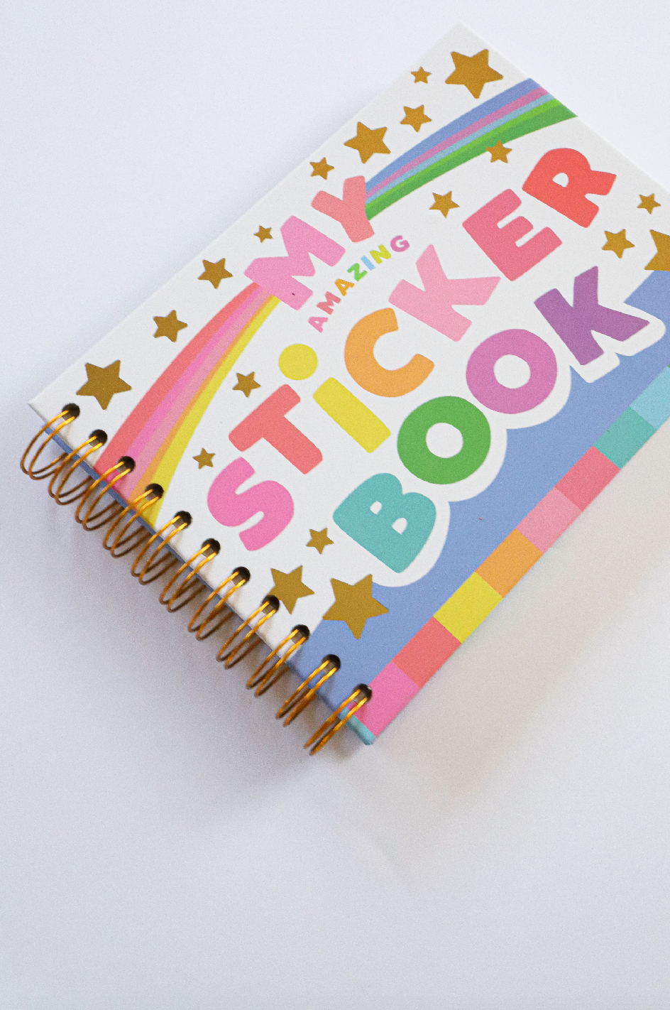 Retro Rainbow Fun  - Hardcover Retro Style Sticker Book