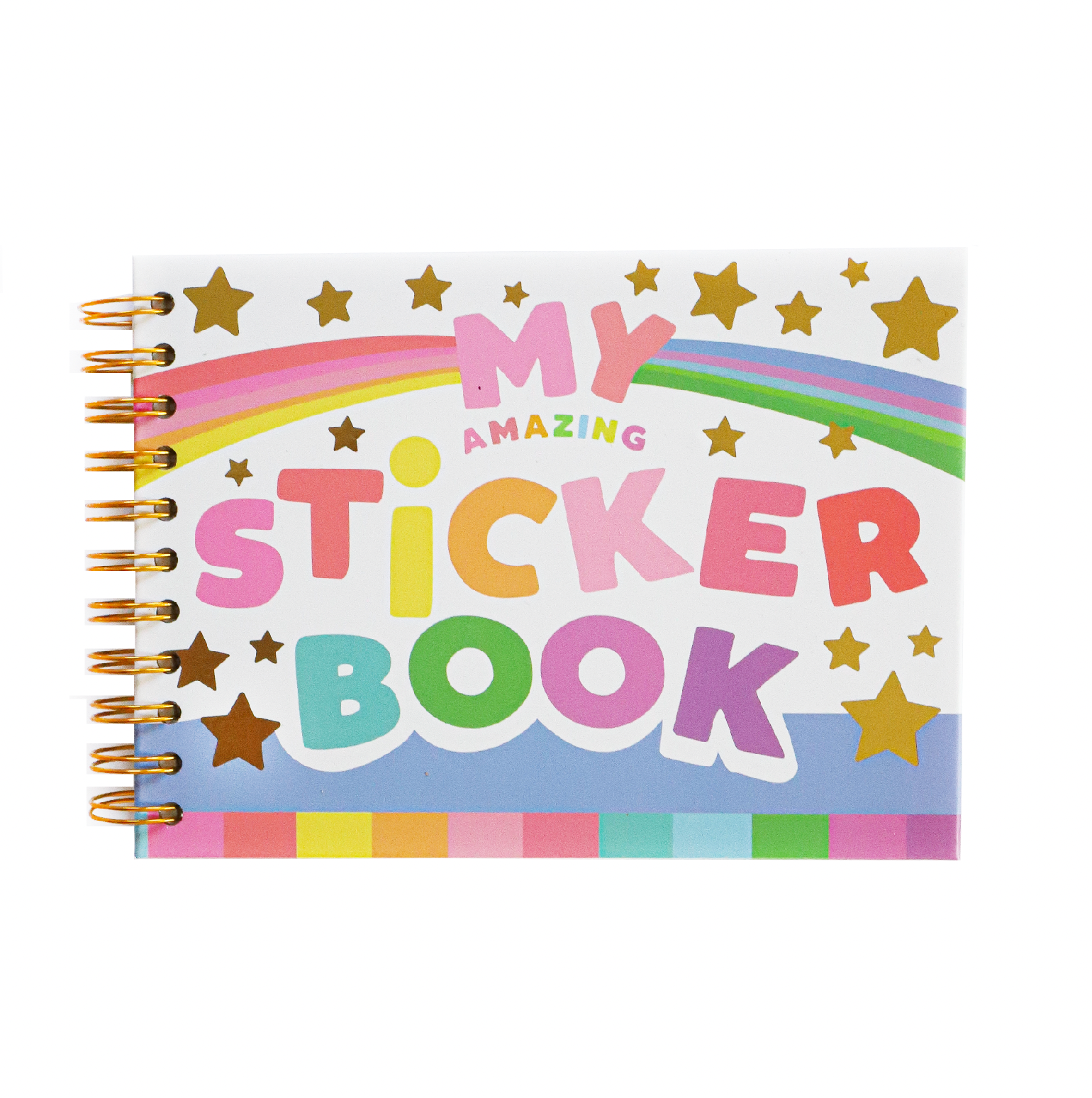 Retro Rainbow Fun  - Hardcover Retro Style Sticker Book
