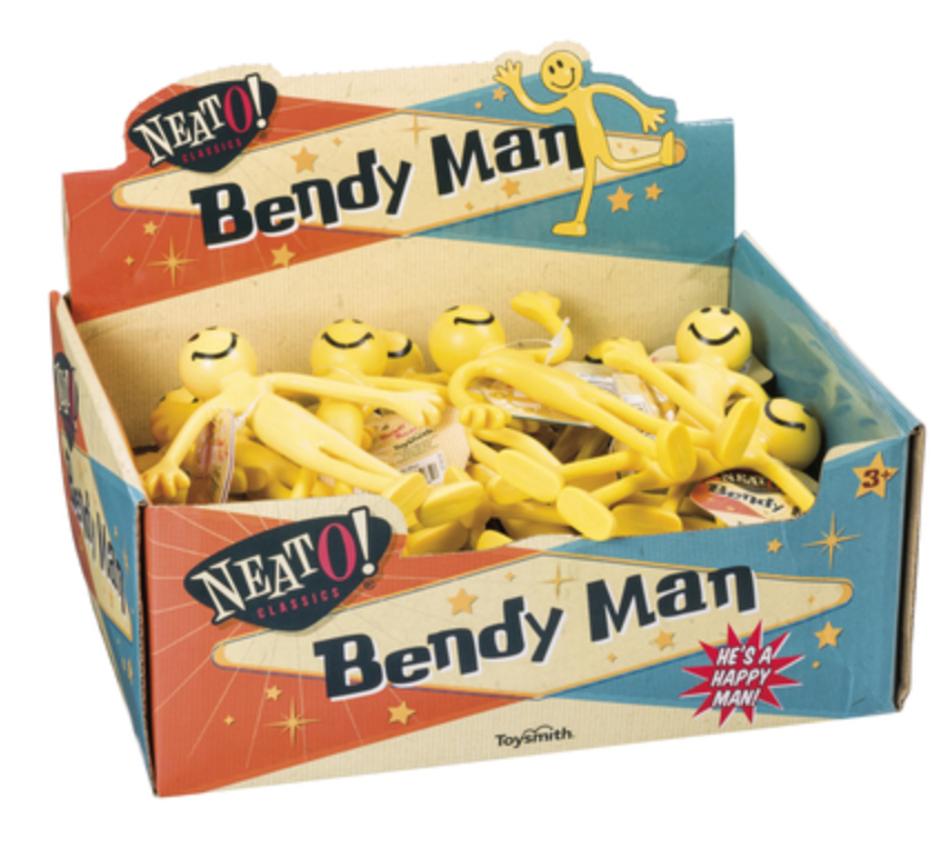 Box of Yellow Bendy Men