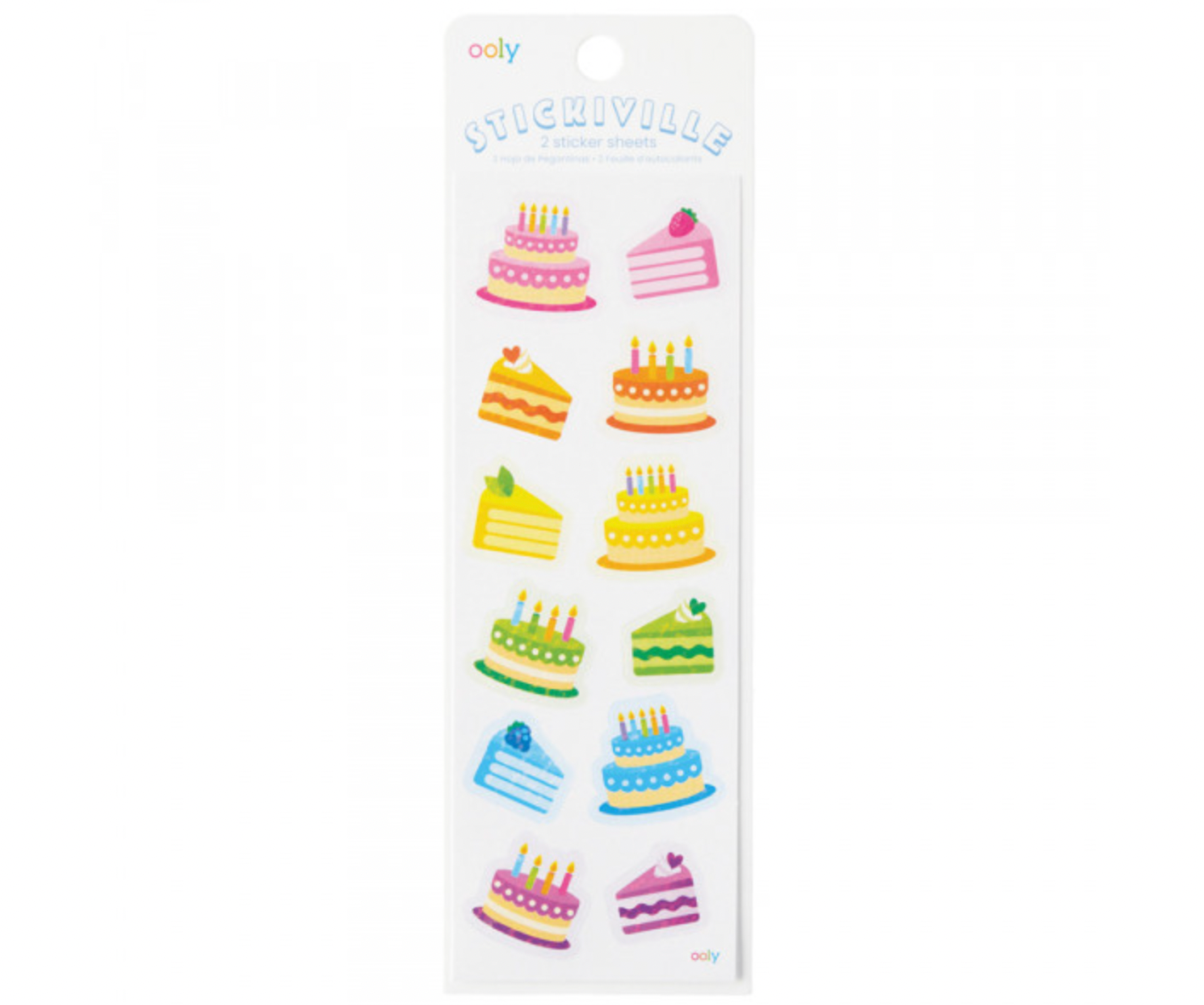STICKIVILLE SKINNY - BIRTHDAY CAKES (HOLOGRAPHIC GLITTER)