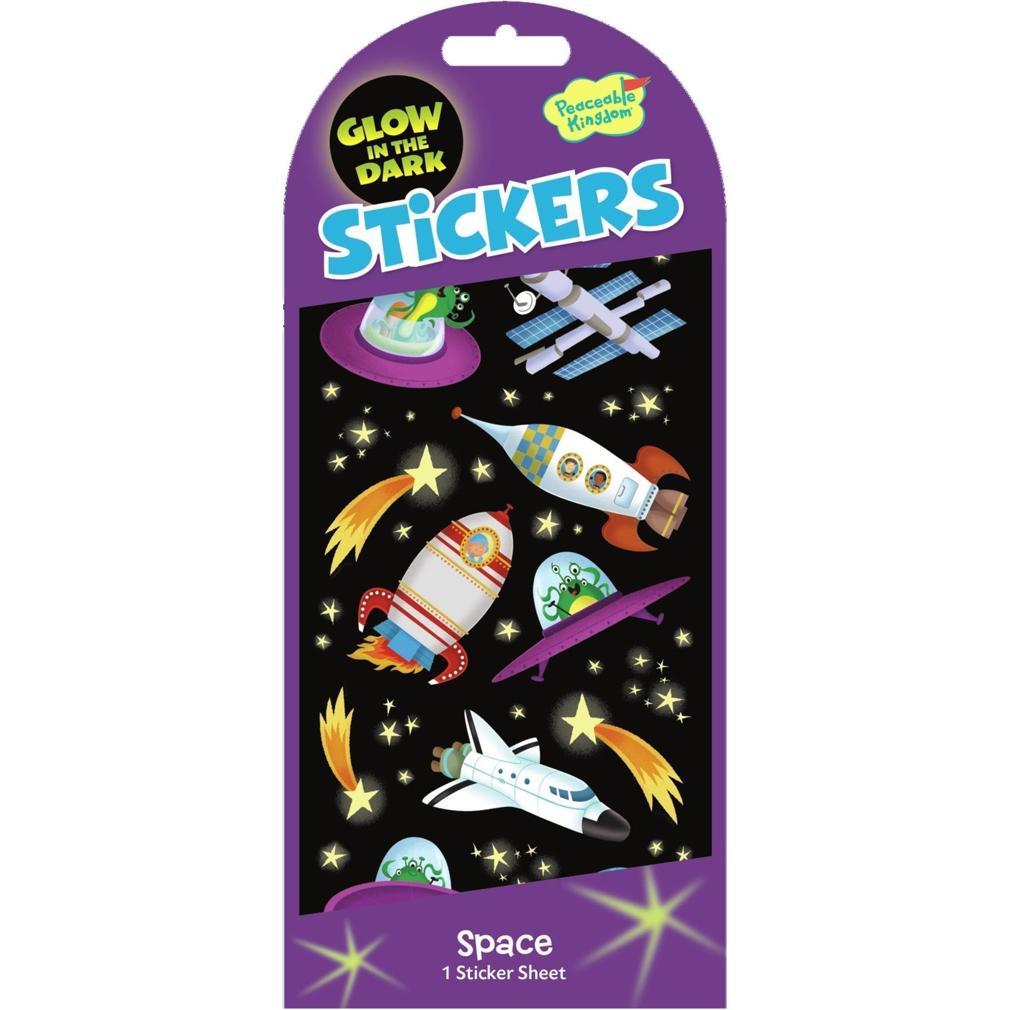 Space Glow In The Dark Stickers